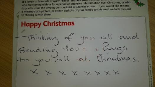 A Christmas message from our supporters