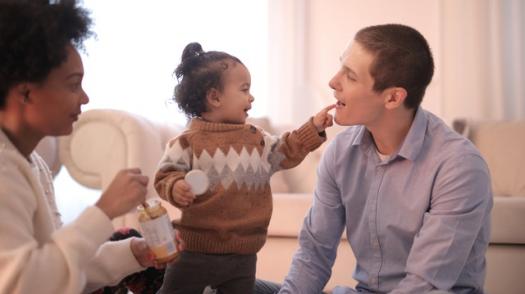 Parents with young child