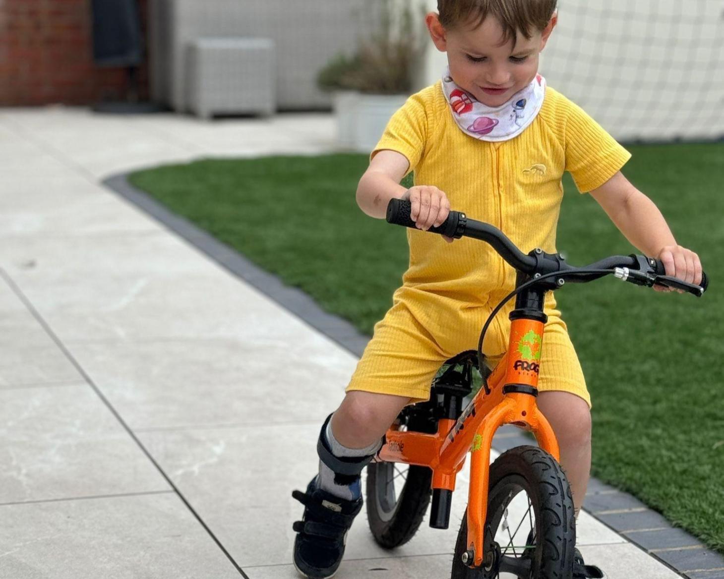 Noah on his balance bike