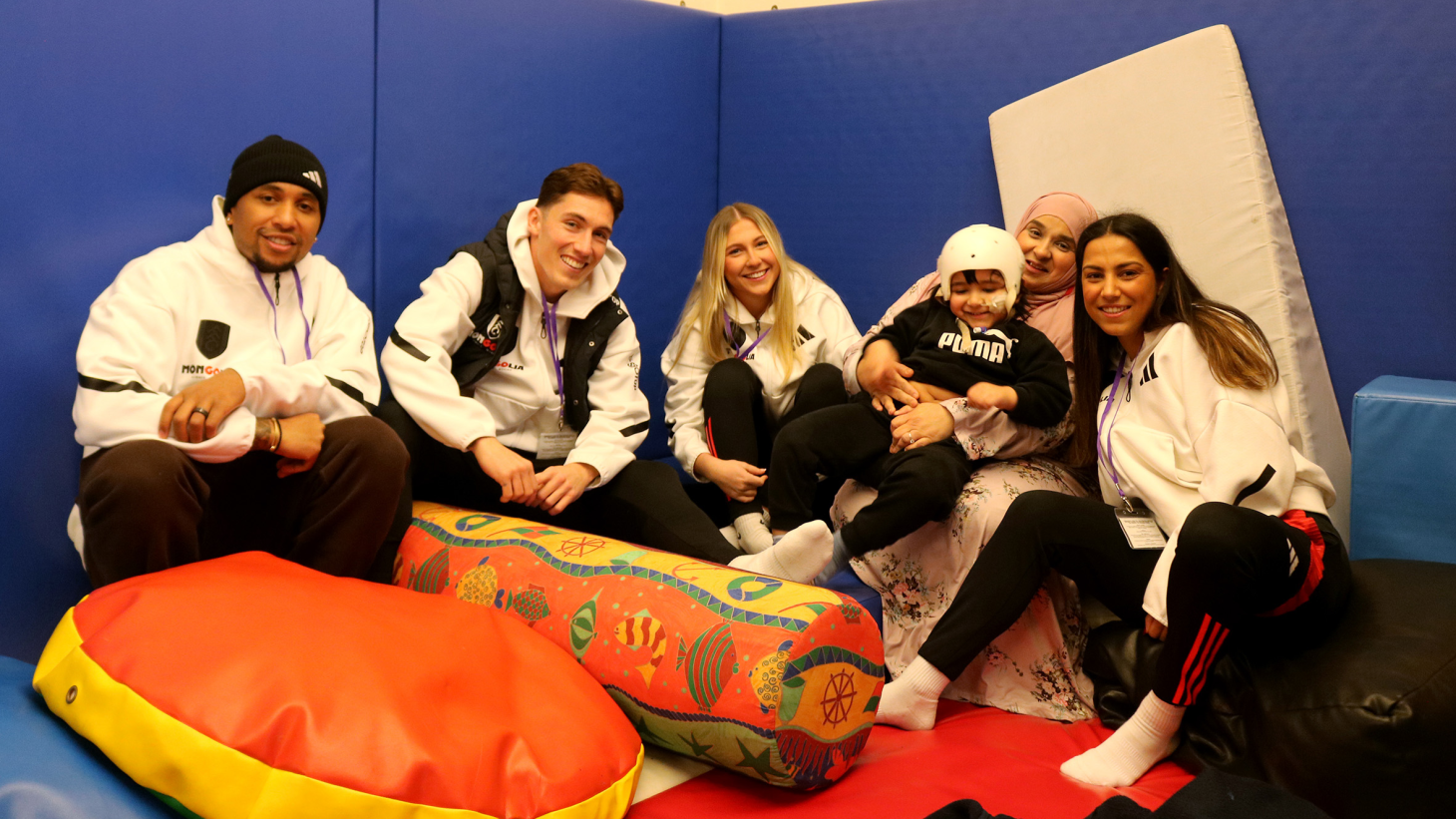 Fulham FC players meet Siddique