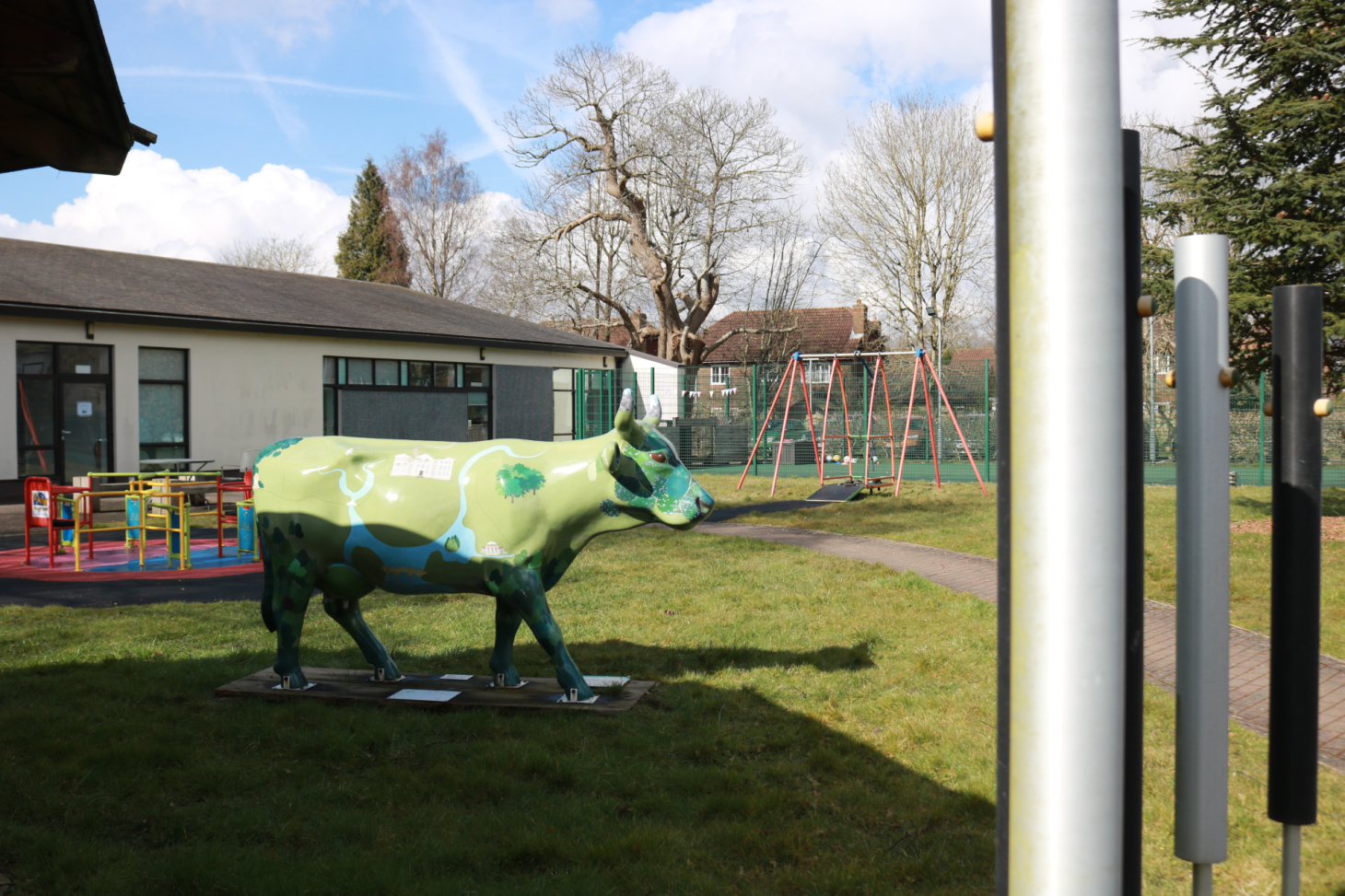 Cedar garden play area