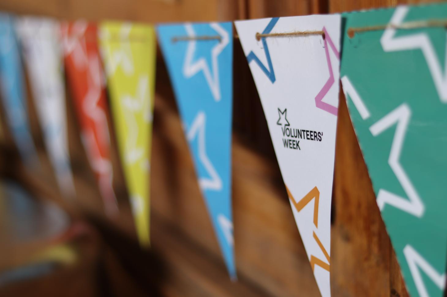 Volunteers Week branded bunting