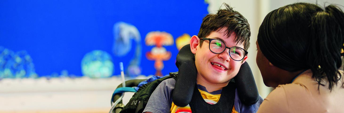 Child smiling.