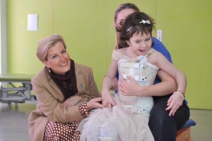 Countess of Wessex smiles alongside young person from The Children's Trust