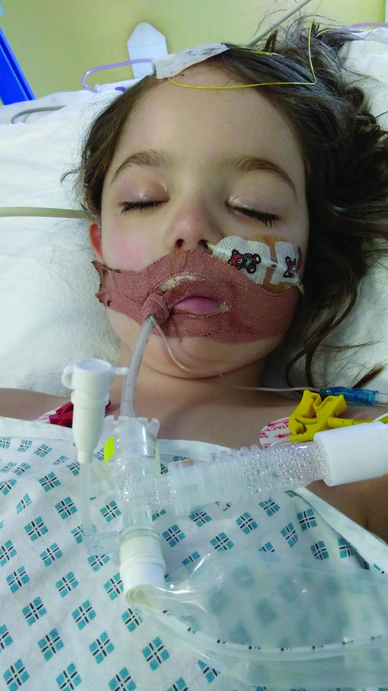 Emma in the hospital