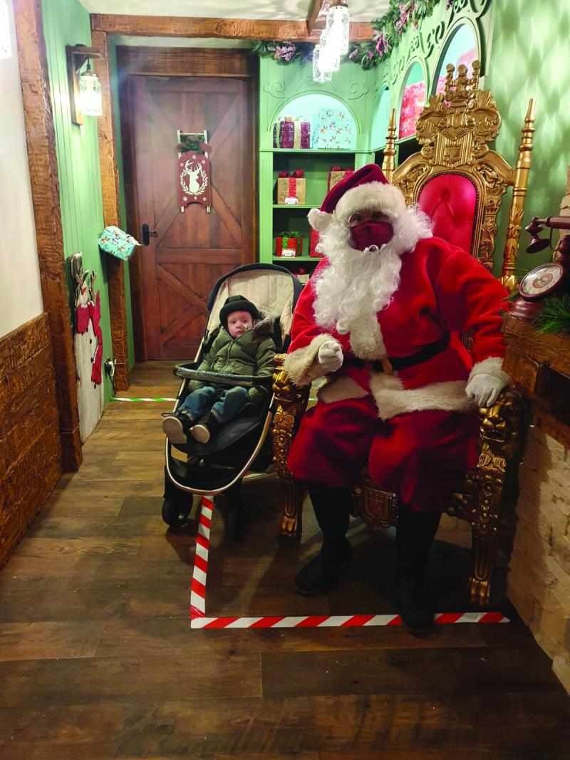 Kaden with Father Christmas