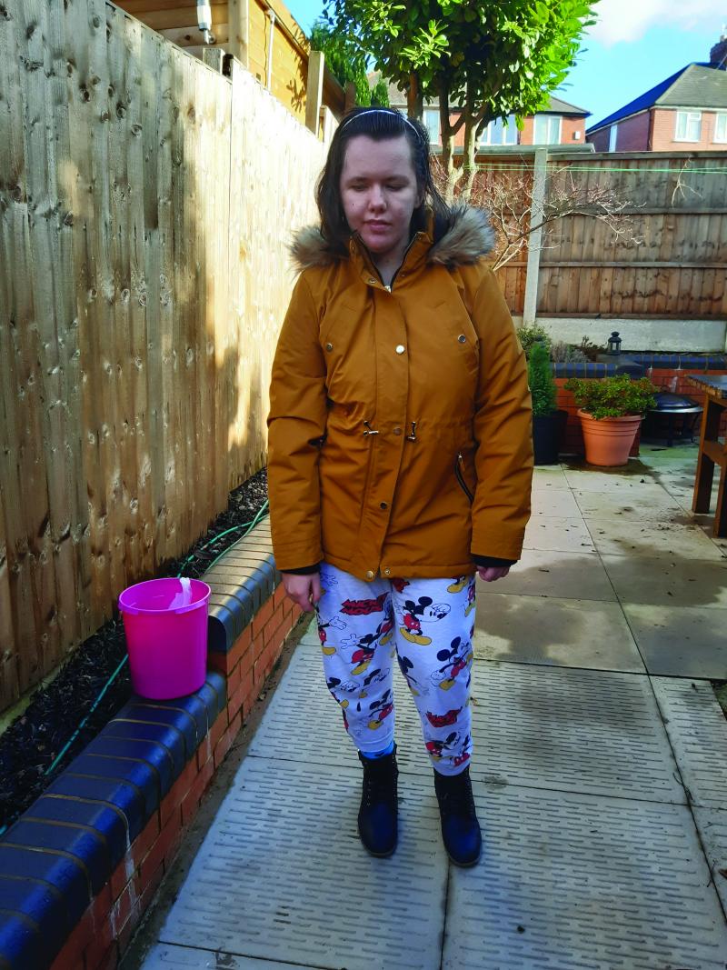 Lily out on a walk in lockdown