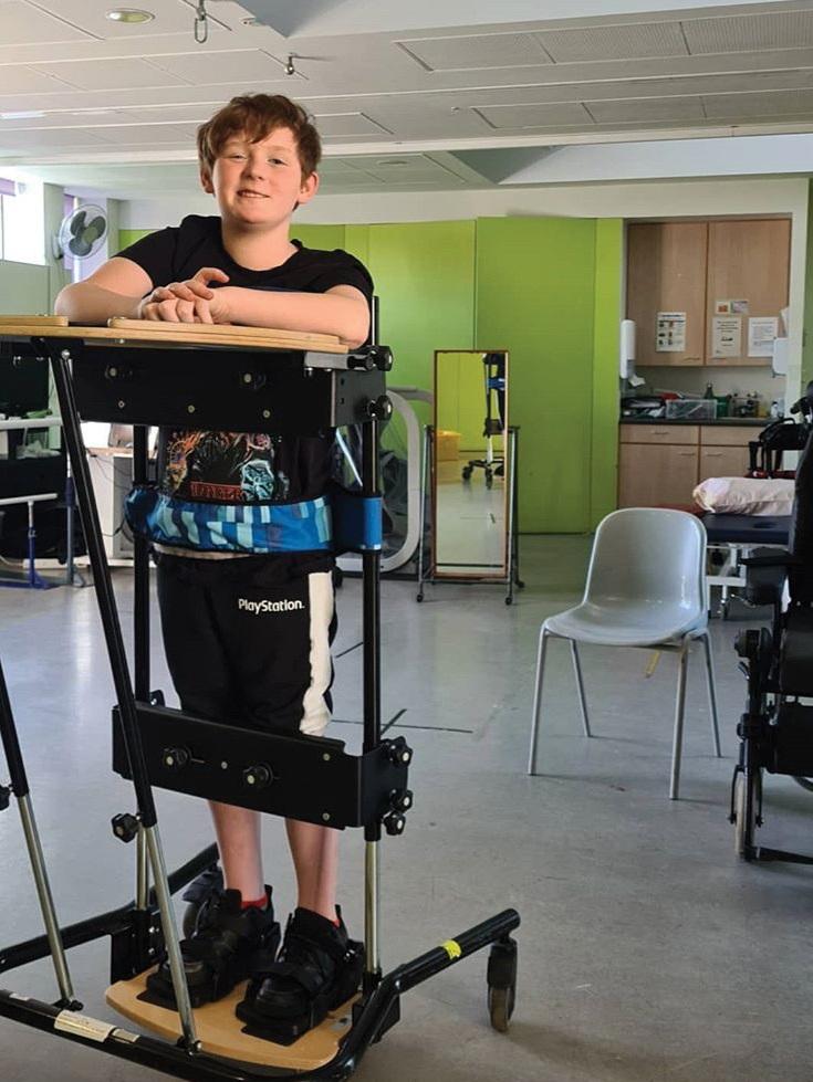 Marli in his standing frame