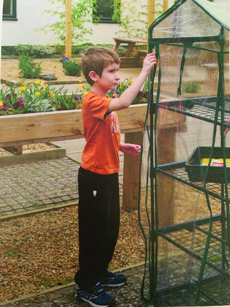 Paul outside in the garden
