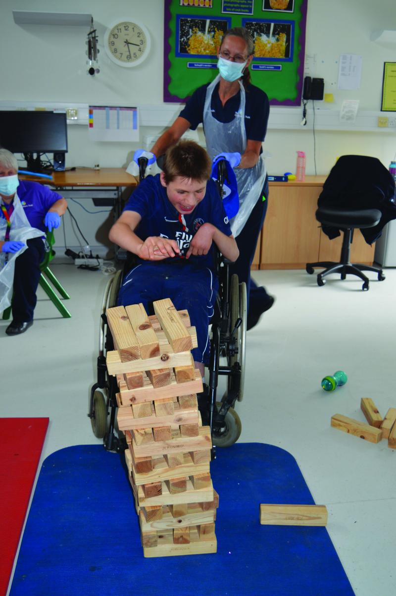 Ryan at a Saturday Club at The Children's Trust