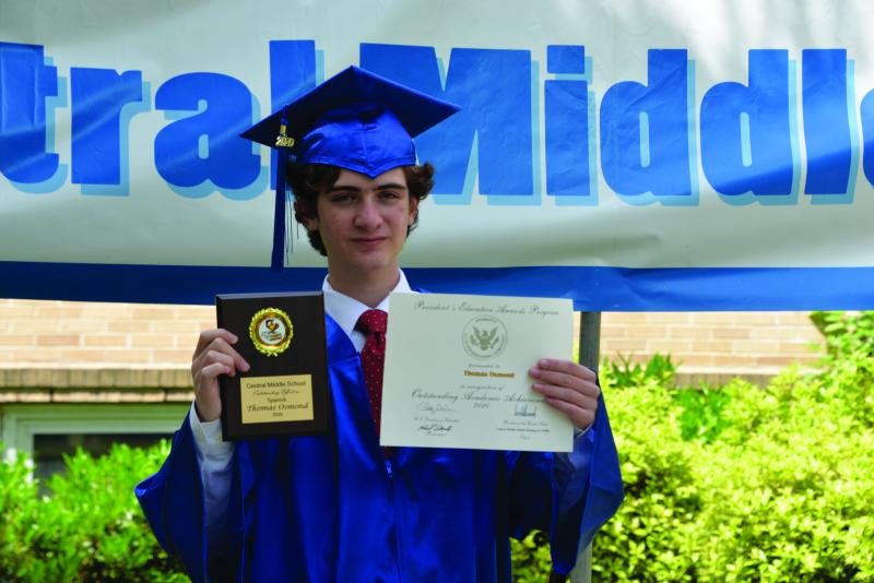 Tommy at his graduation