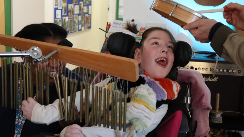 Indy in a music session