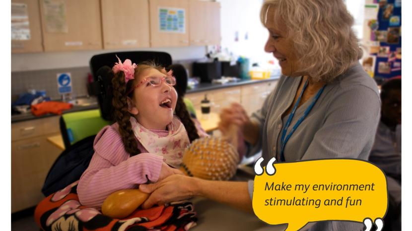 Emelia in a music class