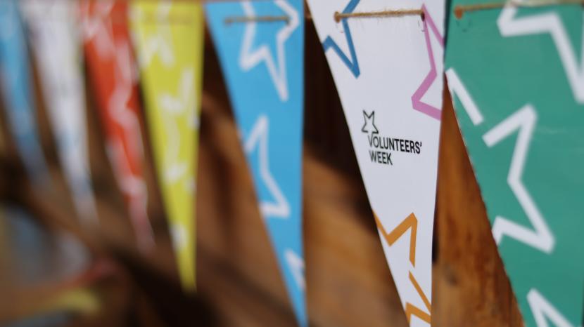 Volunteers Week branded bunting