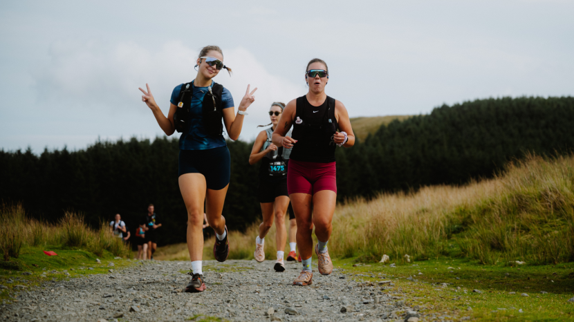 Runners in Snowdonia